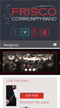 Mobile Screenshot of friscocommunityband.org